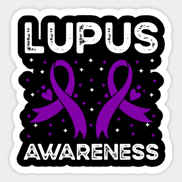 Lupus Awareness Sticker by Geek-Down-Apparel